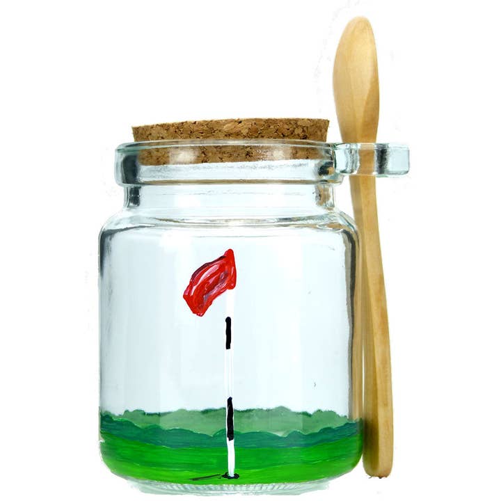 Golf Honey Jar - Discontinued Design for wholesale by Classy Art Designs, LLC