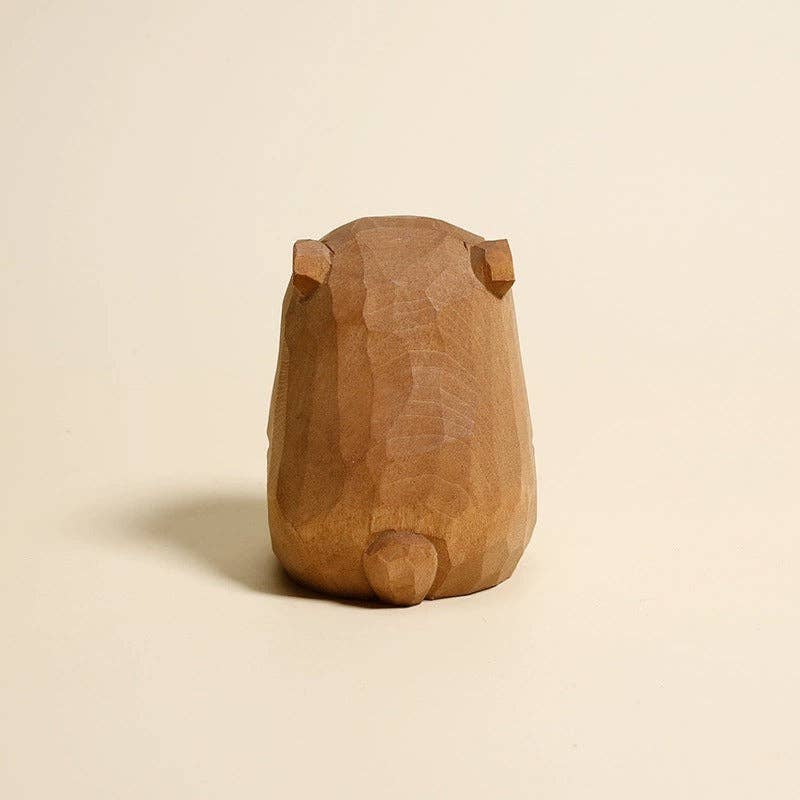 Gohobi （We cover U.S. import duties） - Wholesale Decorative Figurine - Gohobi Handcrafted Wooden Bear Ornament3