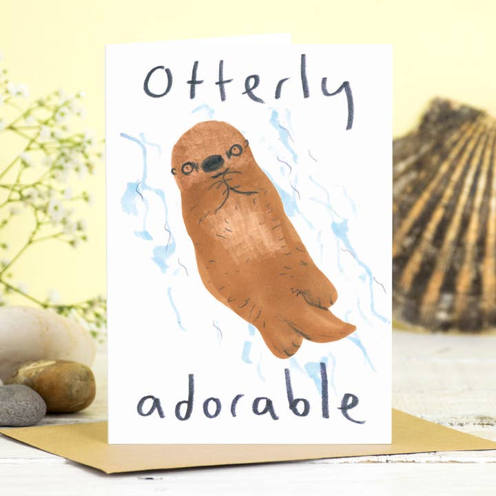 Jo Clark Design – wholesale Everyday greeting card – Otterly Adorable Card