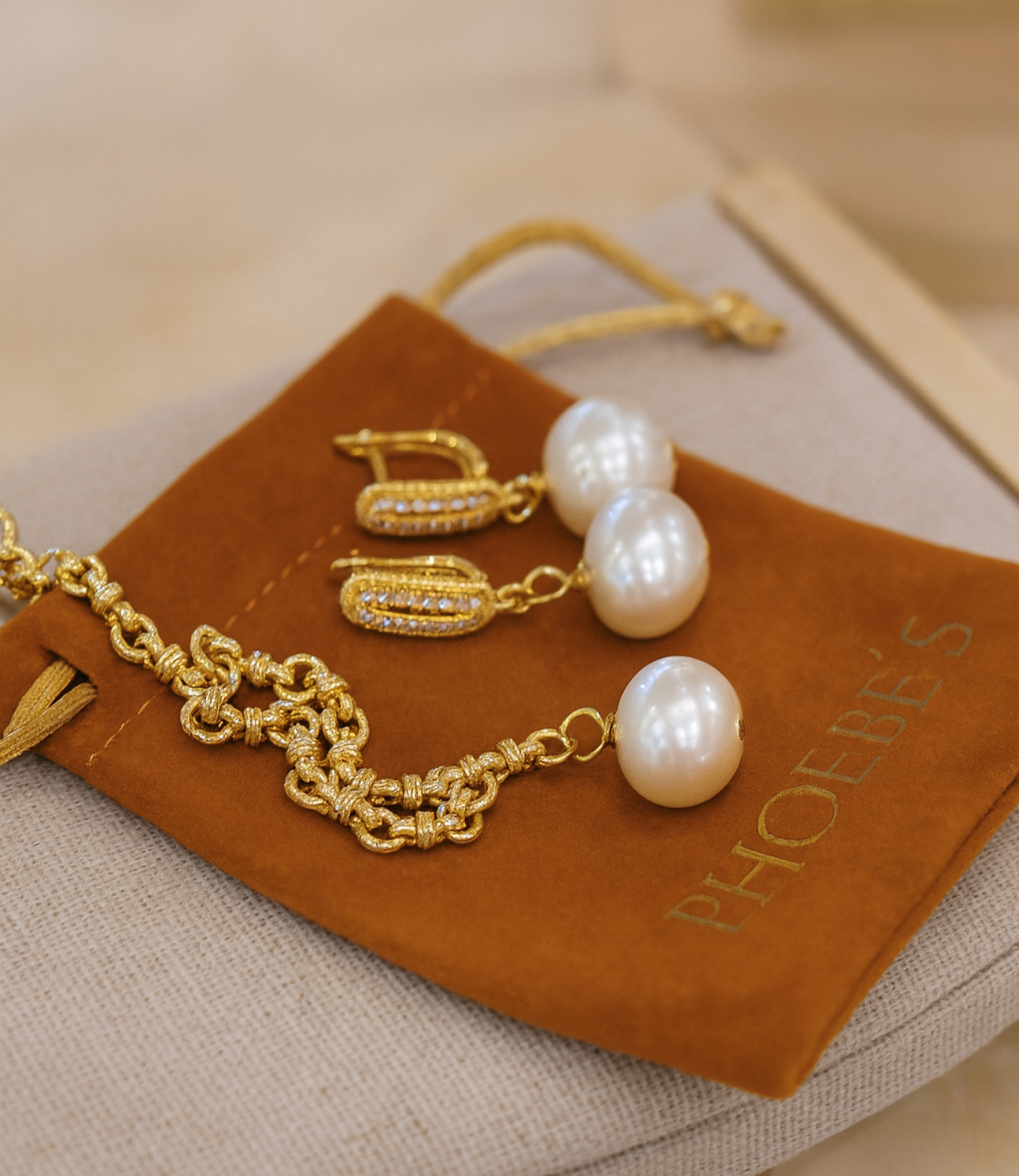 PHOEBE´S - Wholesale Jewelry Set - Set of jewelry with natural pearls4