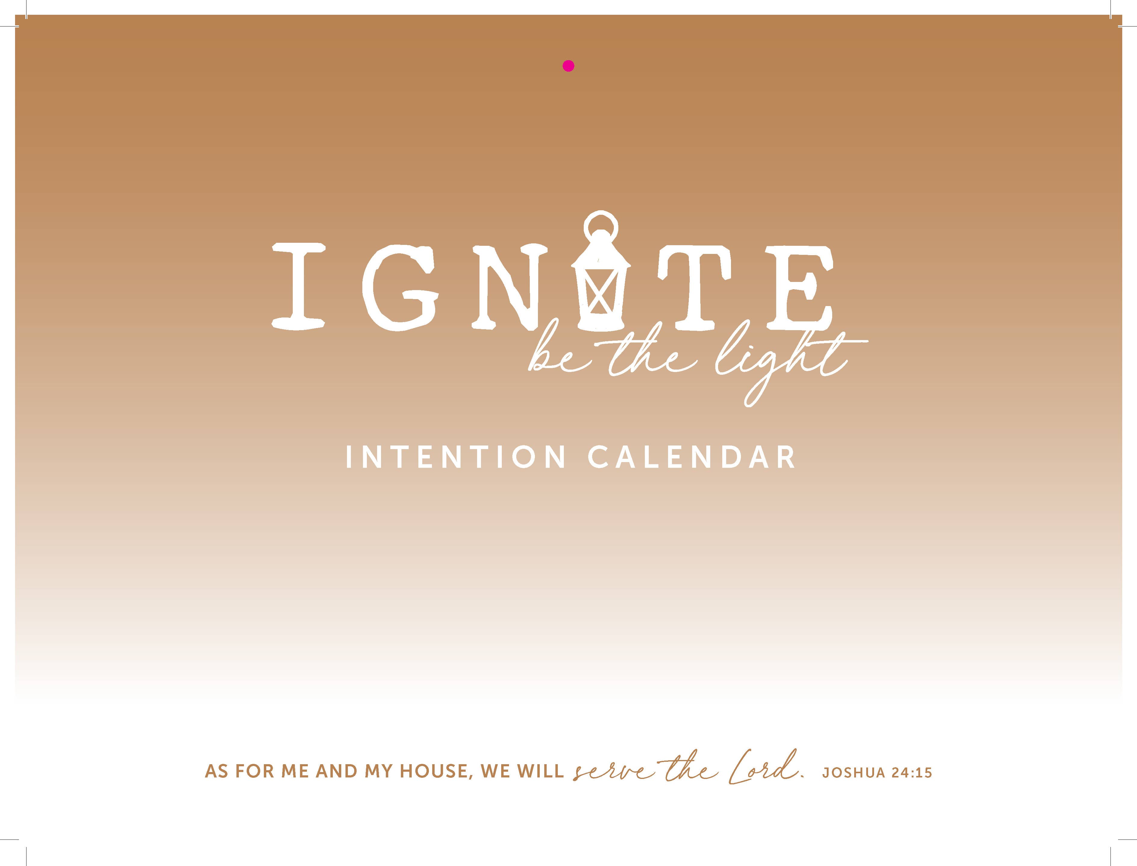Ignite: Be the Light – Calendário por atacado – Calendário de intenção do Ignite2