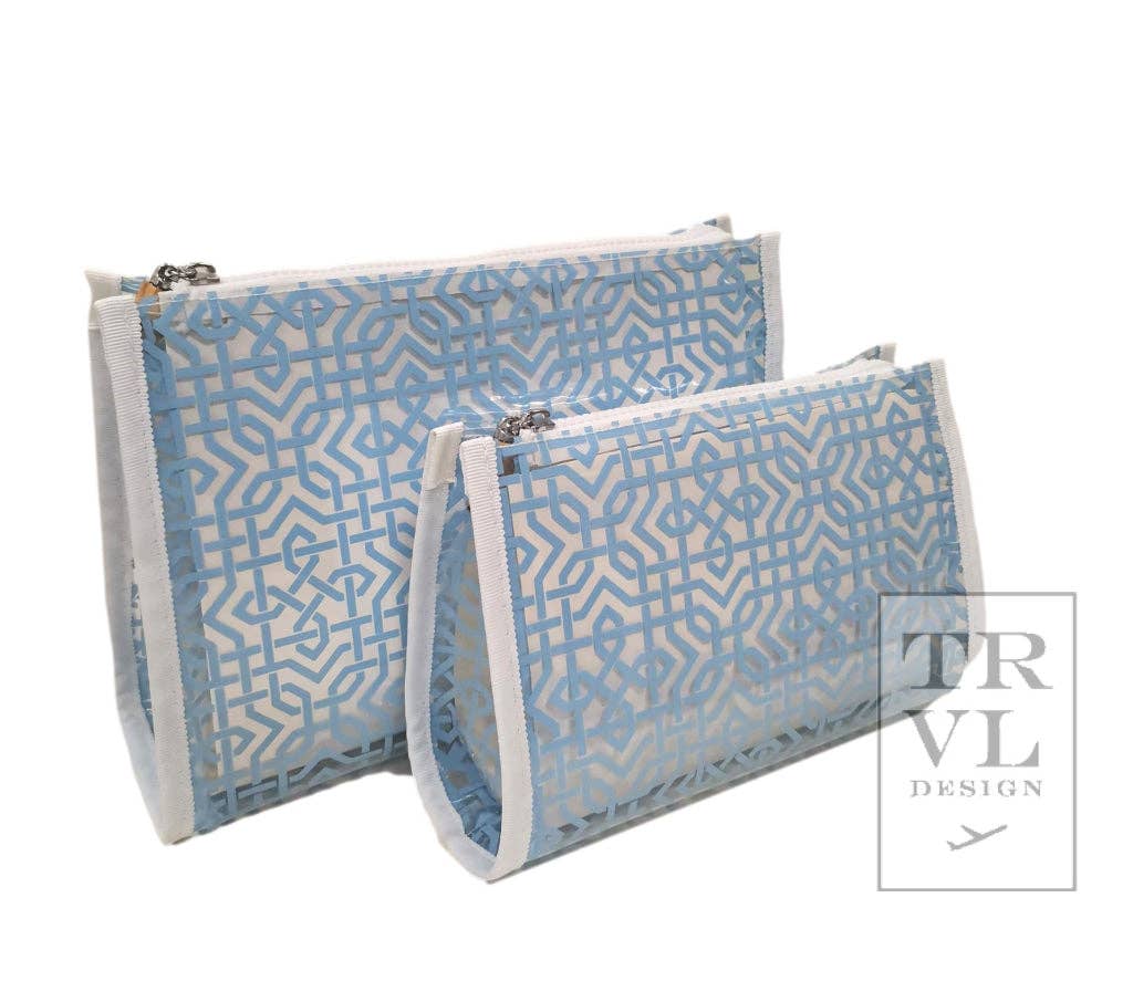 TRVL Design - Wholesale Pouch - Women's - Lattice Bundle Set - Seaspray Clear0