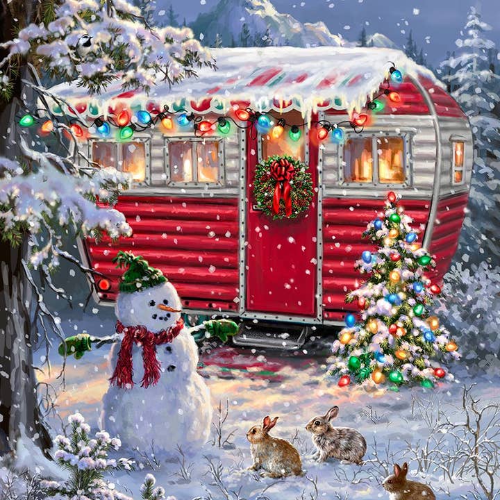 Puzzle de 1000 pièces Snowy Retreat pour la vente par Springbok Puzzle