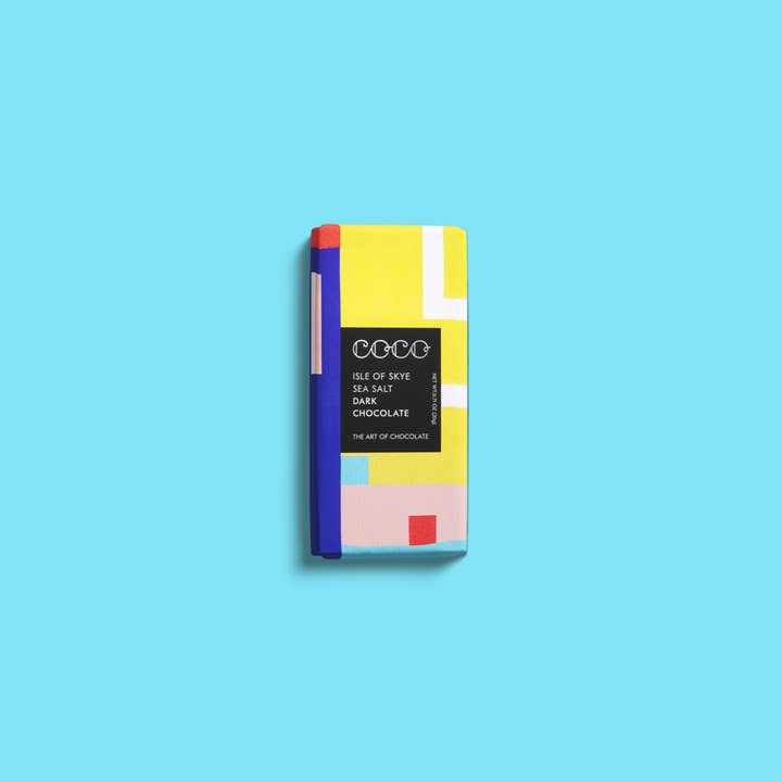 COCO Chocolatier - Wholesale Chocolate Bar - Isle of Skye Sea Salt Dark Mini Chocolate Bar (Pack of 24)