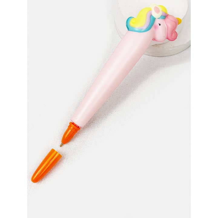 MIX COLOR Cute Squishy Unicorn Pen for wholesale on Faire1