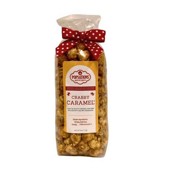 Popsations Popcorn Company - Wholesale Popcorn - Caramel Popcorn 4oz Ribbon Bag10