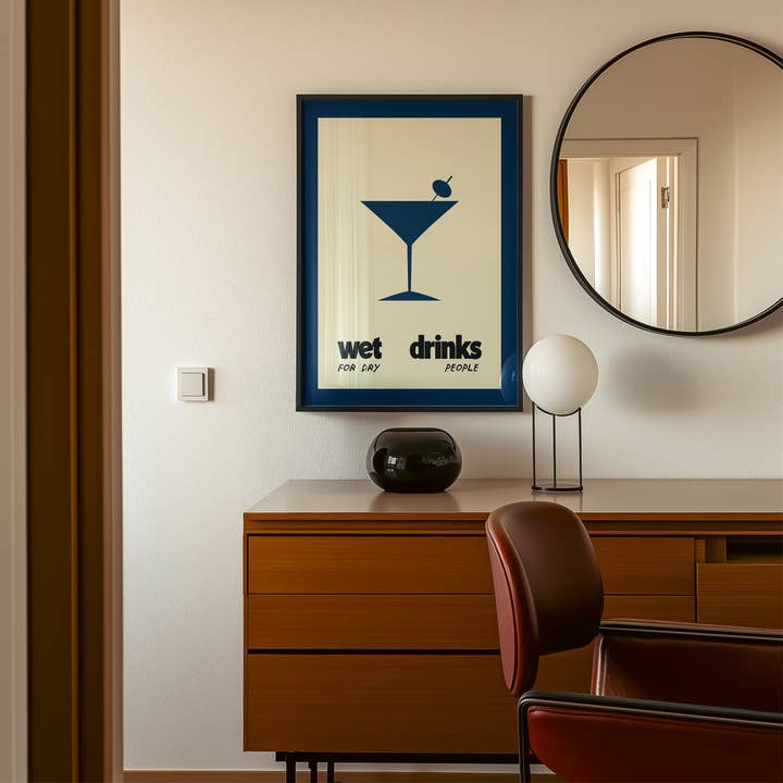 Lune Club - Wholesale Art Print - Wet Drinks For Dry People Poster5
