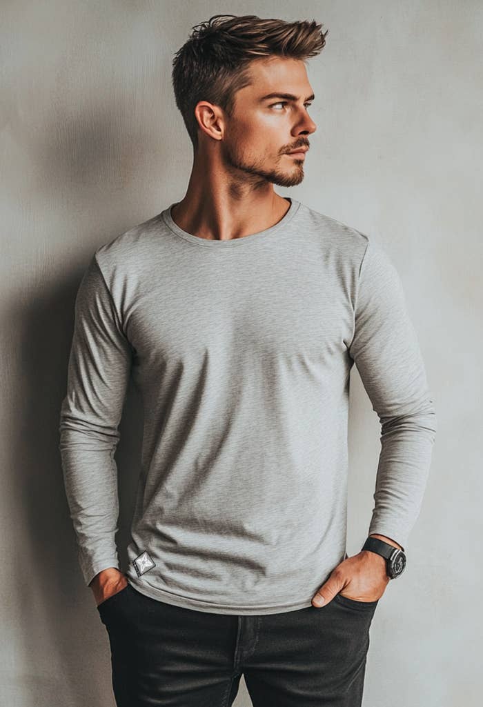 Proteck'd Emf Apparel - Wholesale T-Shirt - Unisex - Proteck'd Faraday Silver Lined Emf Proof Long Sleeve Shirt2