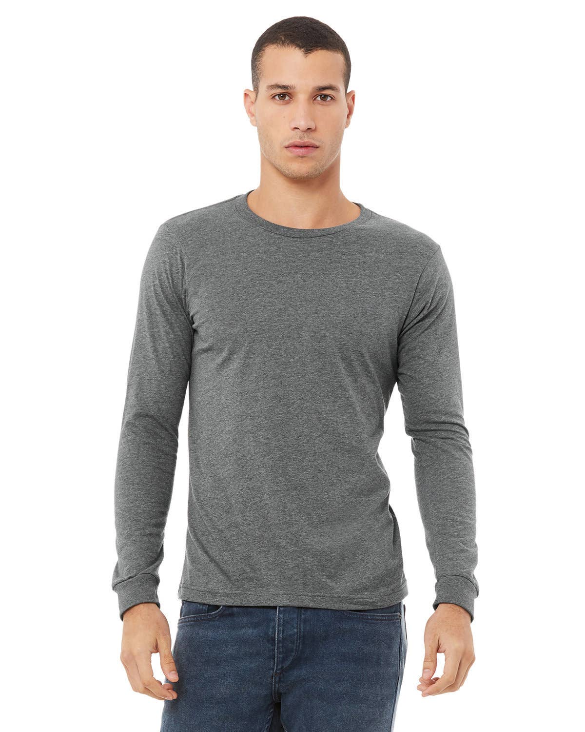 Total Apparel - Wholesale T-Shirt - Unisex - Bella Canvas Unisex CVC Jersey Long-Sleeve T-Shirt | 3501CVC3