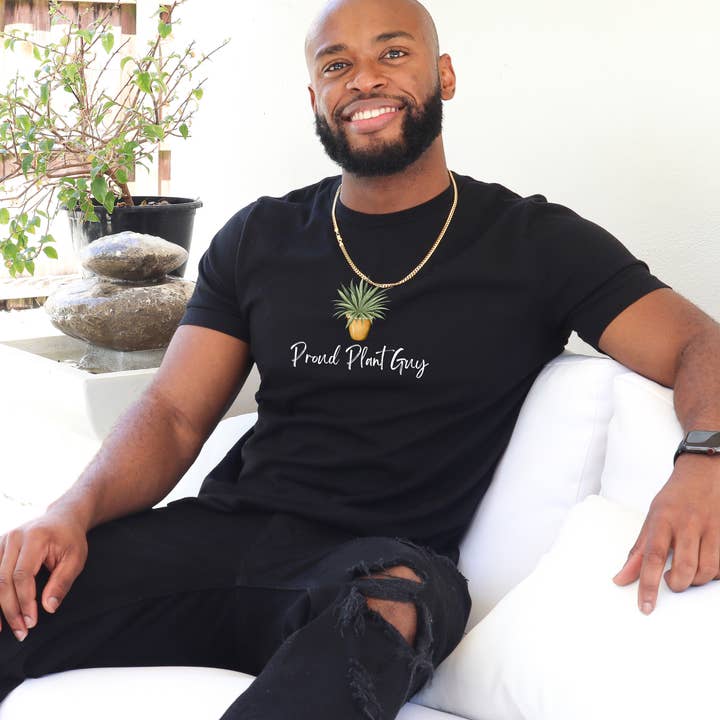 T-shirt met print van Proud Plant Guy, uniseks, Bella+Canvas voor wholesale door Snow Cactus Station
