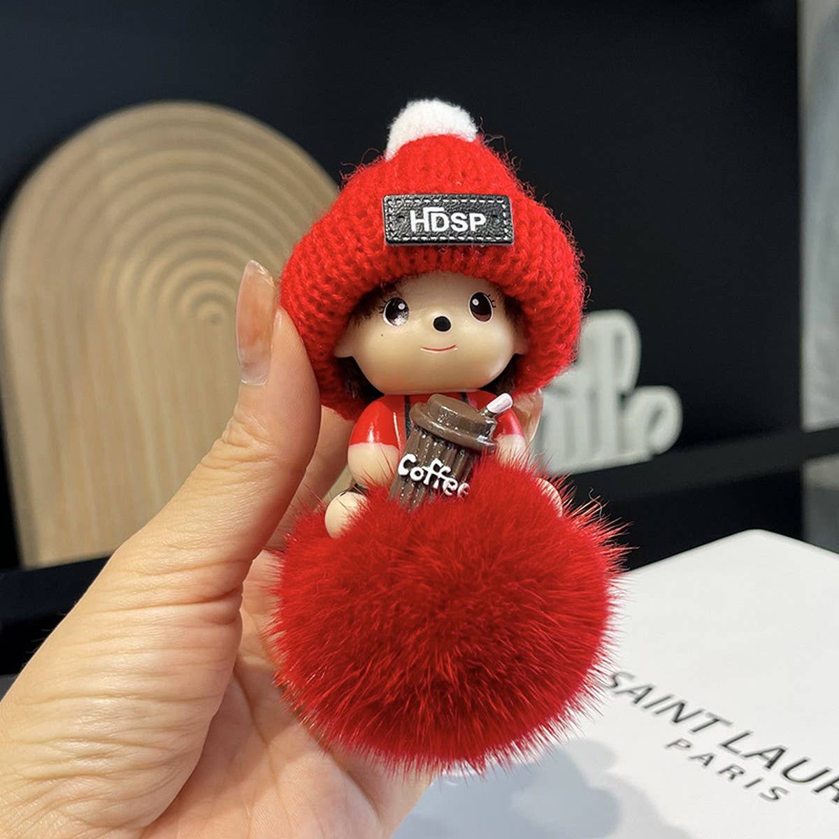 ACCITY - Wholesale Keychain - Unisex - CUTE CARTOON MONCHHICHI CAR KEYCHAIN PENDANT_CWMM25025