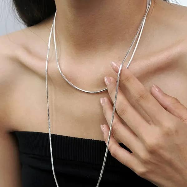 Sweet Cherry Sky - Wholesale Link & Chain Necklace - Layering Necklace in Gold or Silver