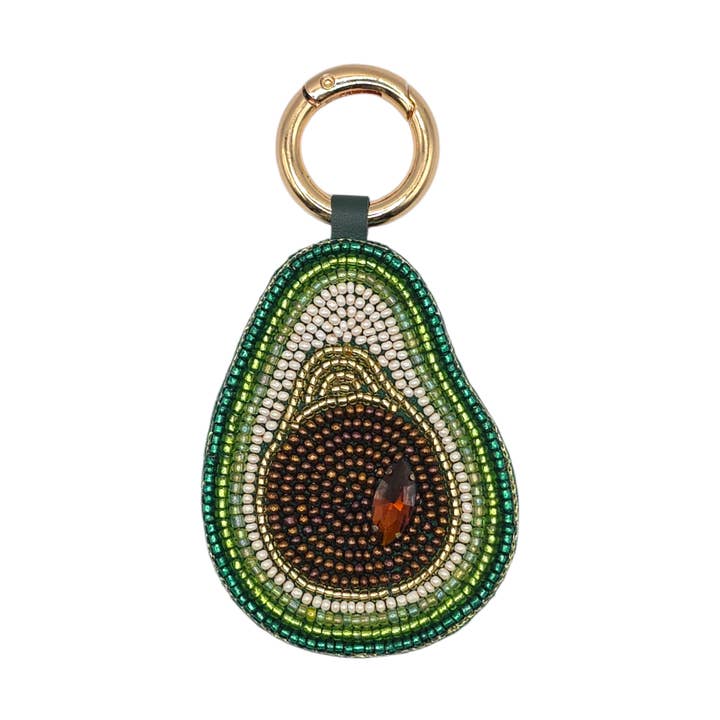 Avocado Beaded Bag Charm for wholesale by Narratives The Line