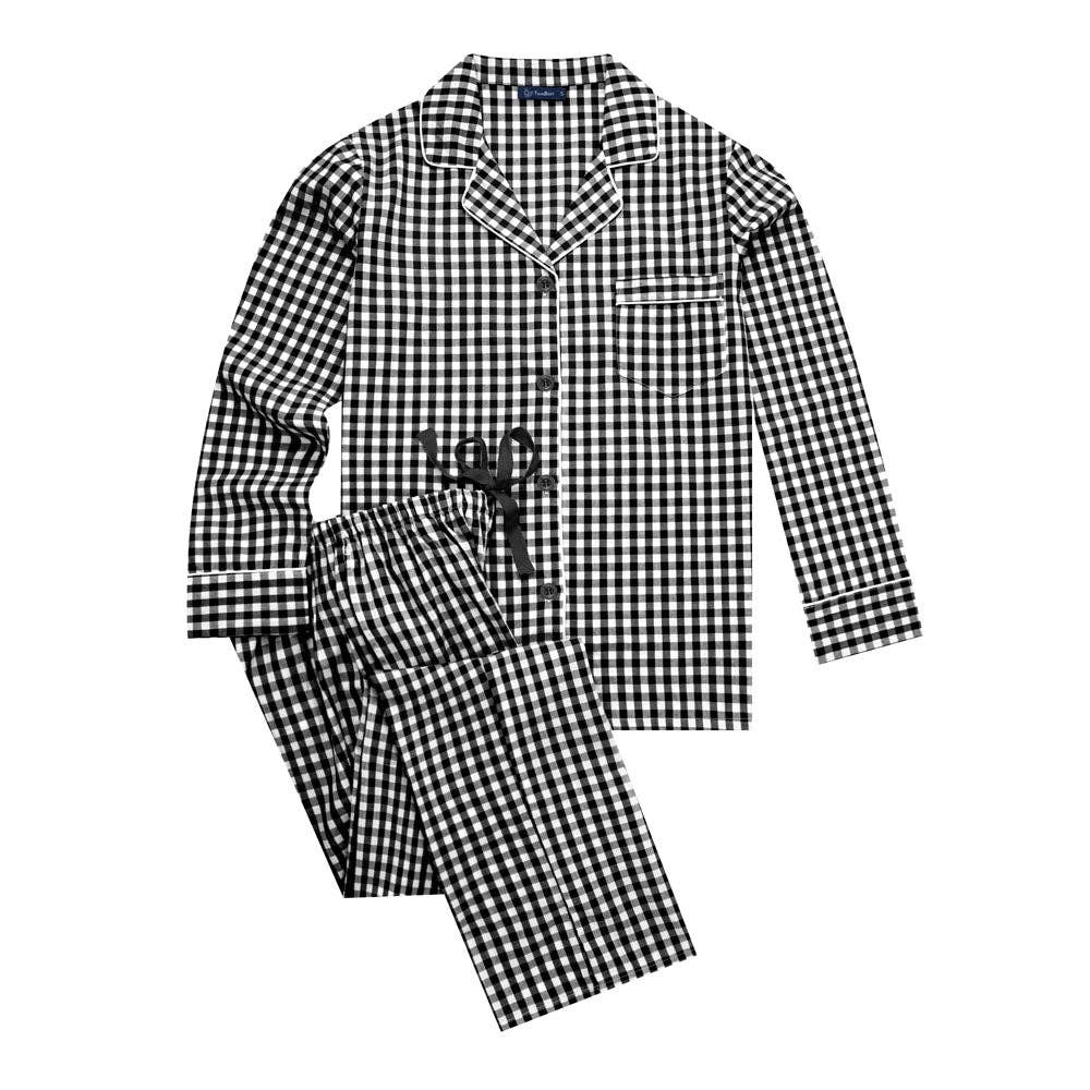 Noble Mount - Vendita all'ingrosso Completo pigiama - Donna - Set pigiama da donna in popeline di cotone 100%2