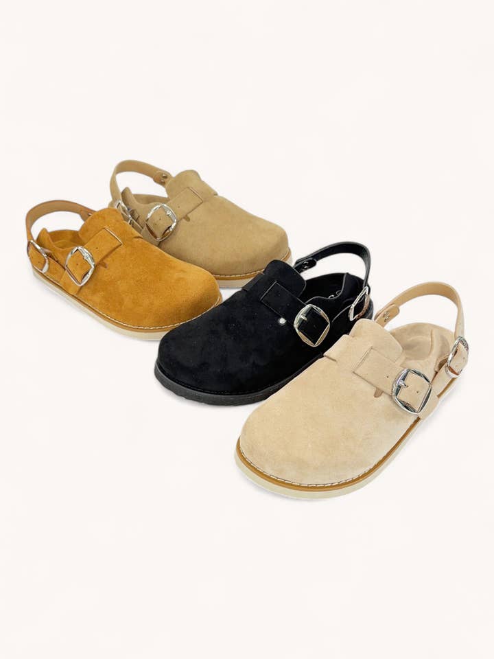 CCOCCI – wholesale Clogs – Women's – ASH-28 BUCKLED SLINGBACK STRAP CLOG SANDALS2