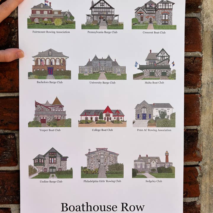 Boathouse Row 11x17 Poster and other Purchase Wholesale boathouse. Free Returns & Net 60 Terms on Faire trending on Faire.