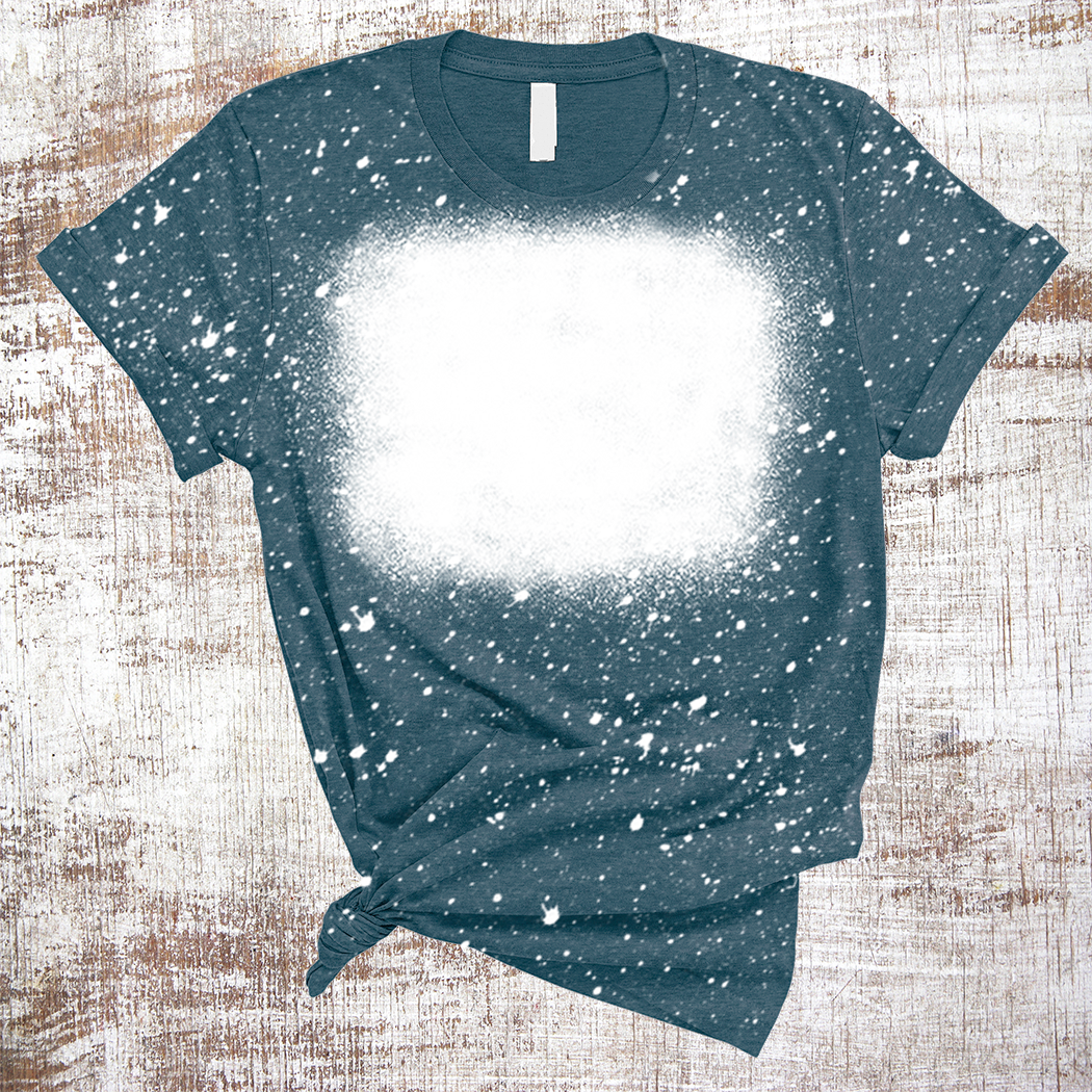 Sweet Tees - Wholesale Blanco T-shirt voor sublimatiedruk - Dames - Sublimatie blanco T-shirts gebleekt vierkant ontwerp13