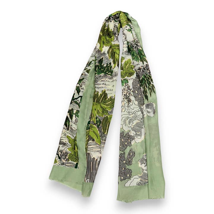 Lili Scarves (US Duty Free) – wholesale Scarf – Women's – Nature Art Print Scarf7