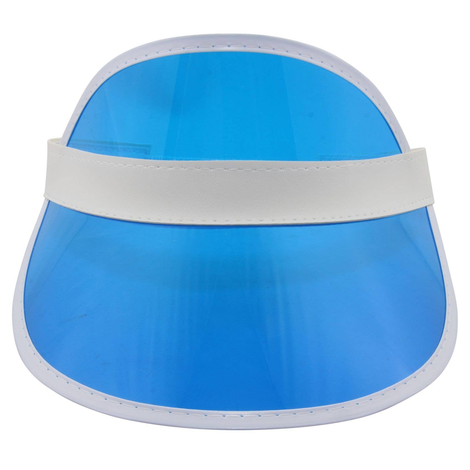 Tribal Trade GmbH - Wholesale Visor - Unisex - Visor cap retro shield cap 80s poker hat blue/white3