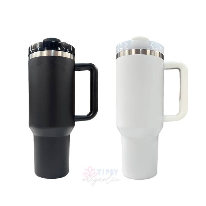 Tipsy Magnolia – wholesale Insulated mug/tumbler – 40oz Big Betty 2.0 - Powder Coat3