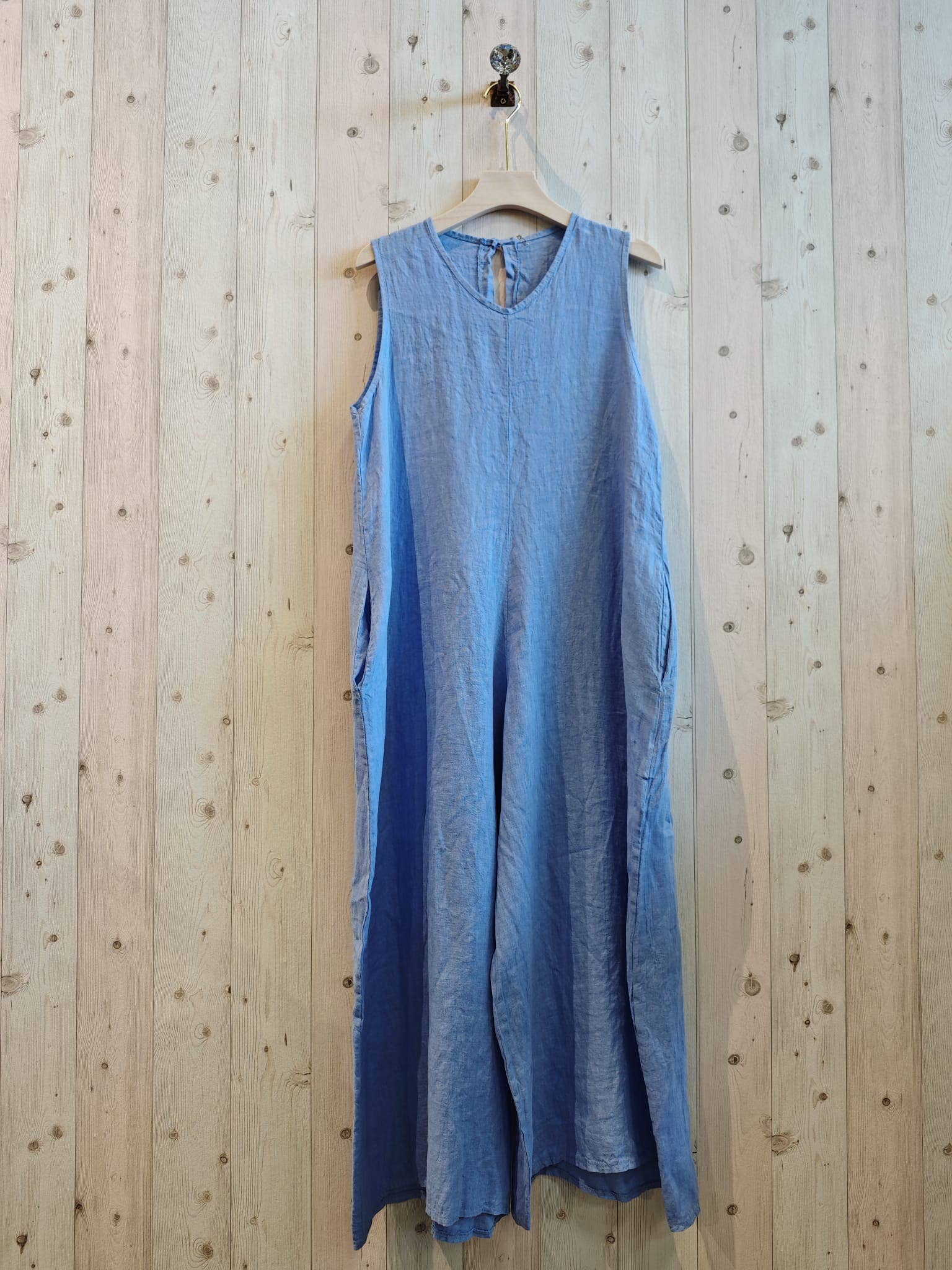 Linen & More - Wholesale Dress - Women's - REF 14580 SLEEVELESS JUMPSUIT 100% LINEN16
