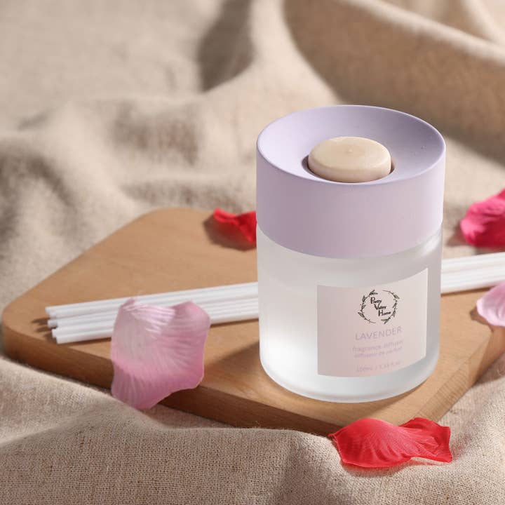 Pretty Valley Home - Wholesale Reed Diffuser - Reed Diffuser Set 100Ml / 3.38fl OZ Gift Box - Lavender1