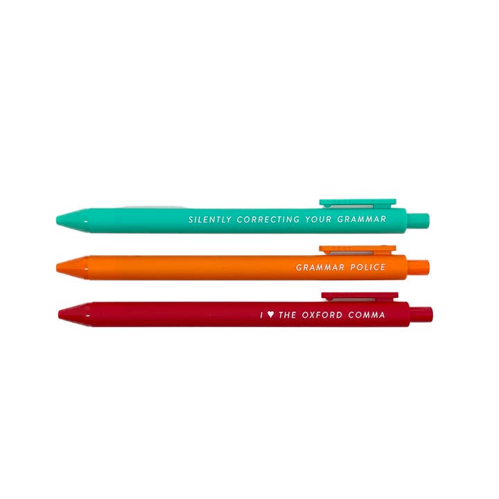 Tiny Hooray - Wholesale Pen - Grammar Police Pen Set