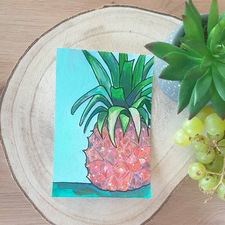 Plant Based Paintings - Wholesale Art Print - Pineapple - Art Print 2