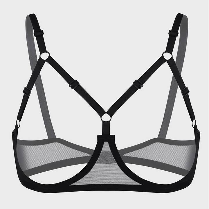 Black Bondage Bra for wholesale by Laceland