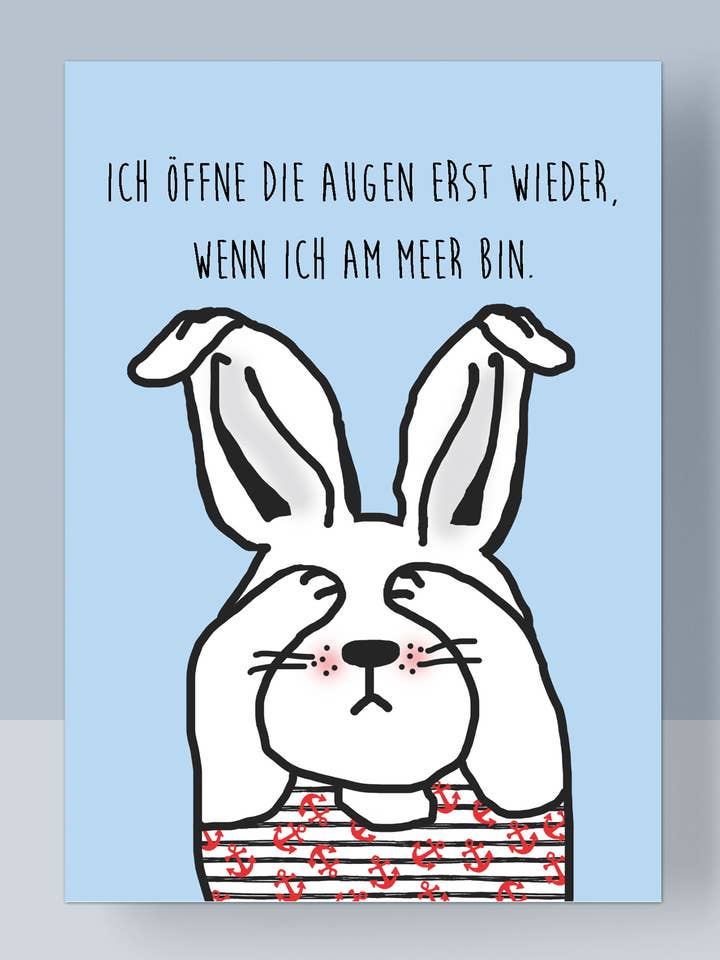 Tarjeta postal A6 - Meerhase para venta al por mayor de HEIMARTLIEBE®