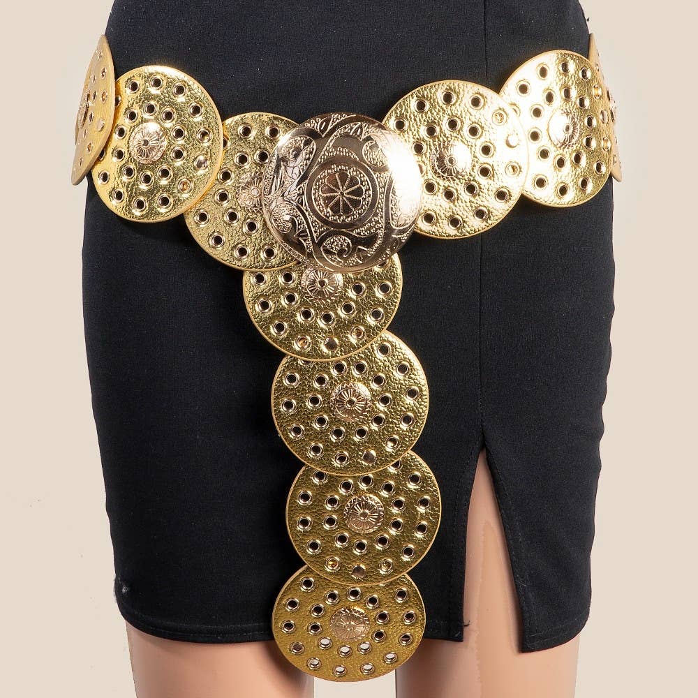 Anarchy Street - Vente Ceinture – femme - Ceinture à chaîne à œillets en similicuir9