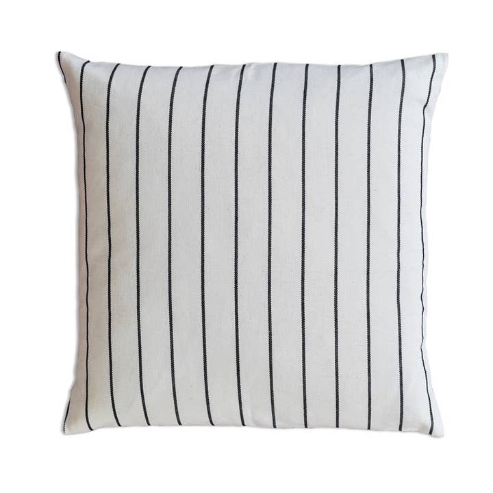 Vertical Striped Pillow Cover in Beige - SALE for wholesale by Fair + Simple