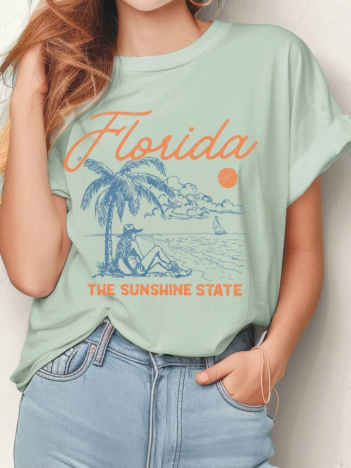FLORIDA COASTAL COWGIRLS GRAPHIC TSHIRTS for wholesale by Rustee Clothing