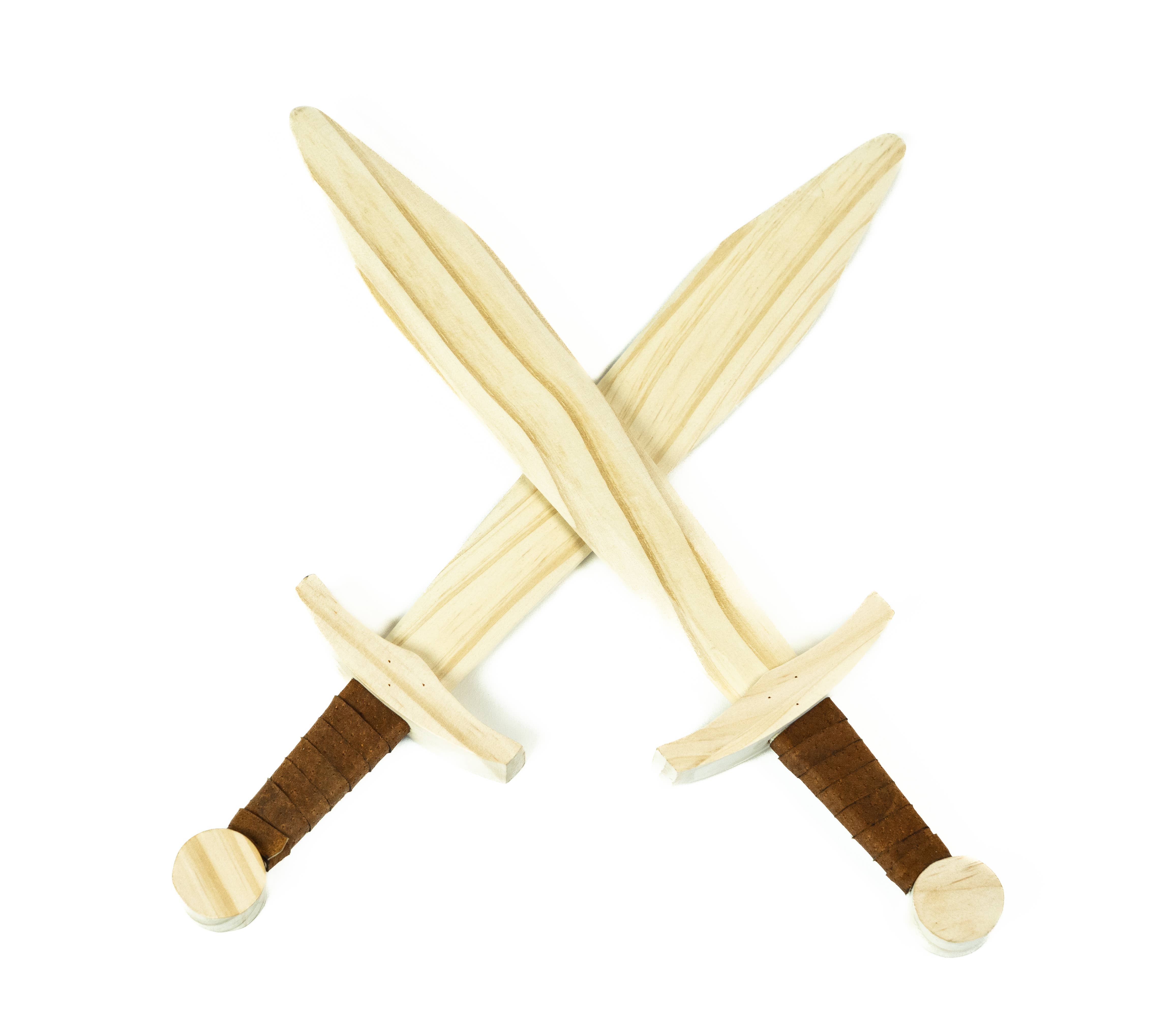 Backwoods Provisions - Wholesale Wood Toy - Kids - Handcrafted Wooden Toy 16" Short Sword Wrapped Handle1