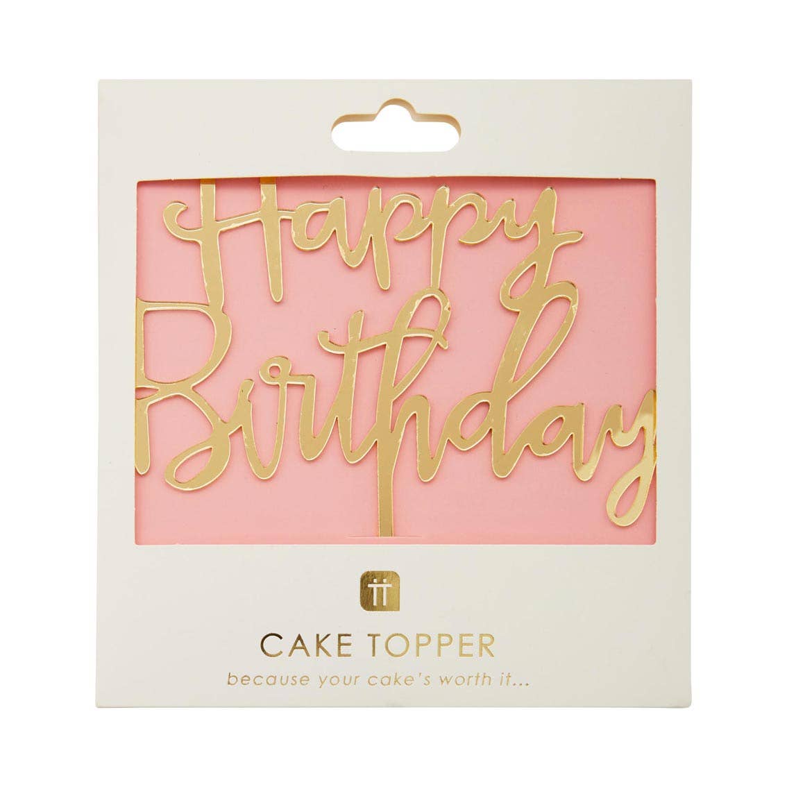 Talking Tables USA - Wholesale Cake/Cupcake Topper - Rose Happy Birthday Cake Topper | Birthday Party |1