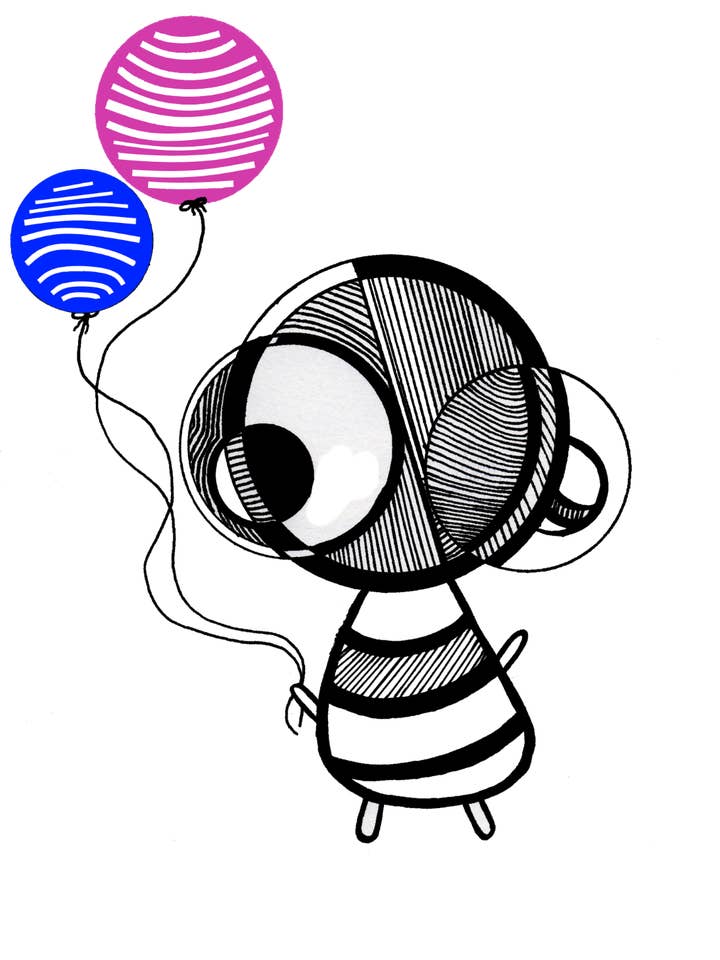 Originele kunstdruk met ballonnen voor wholesale door Harth Creations