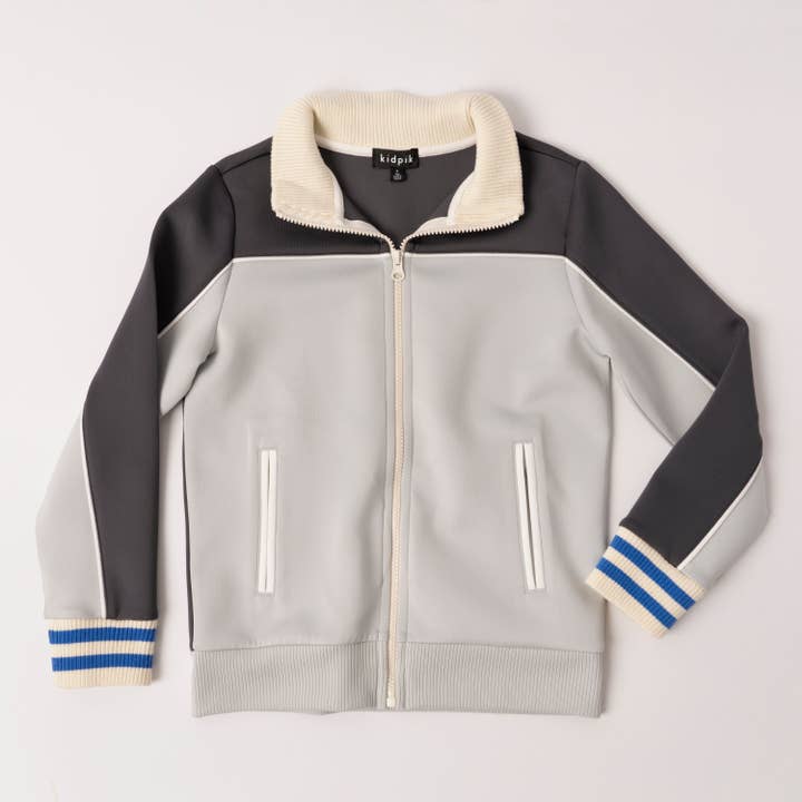 Color Block Tricot Track Jacket for wholesale by Kidpik
