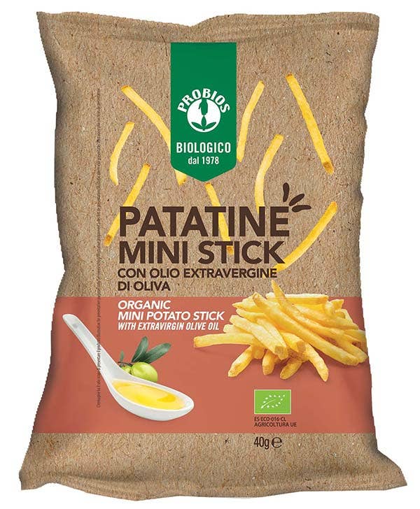 Probios - Wholesale Chips - Biologische mini stokchips met extra vierge olijfolie0