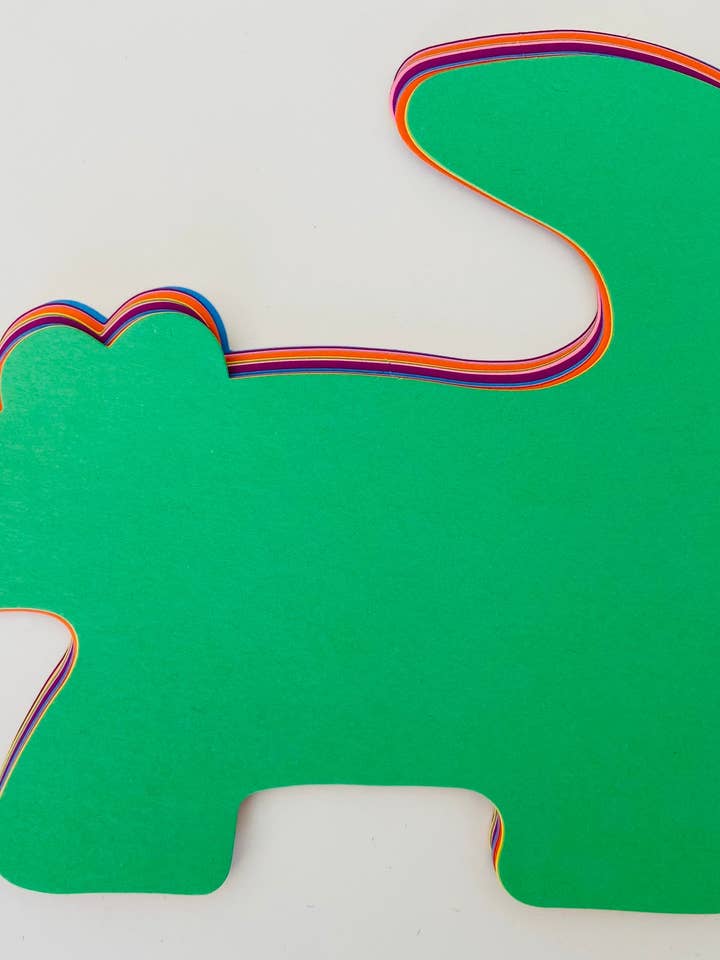 Super découpes en alligator de couleurs assorties - 8 po x 10 po pour la vente par Creative Shapes Etc.