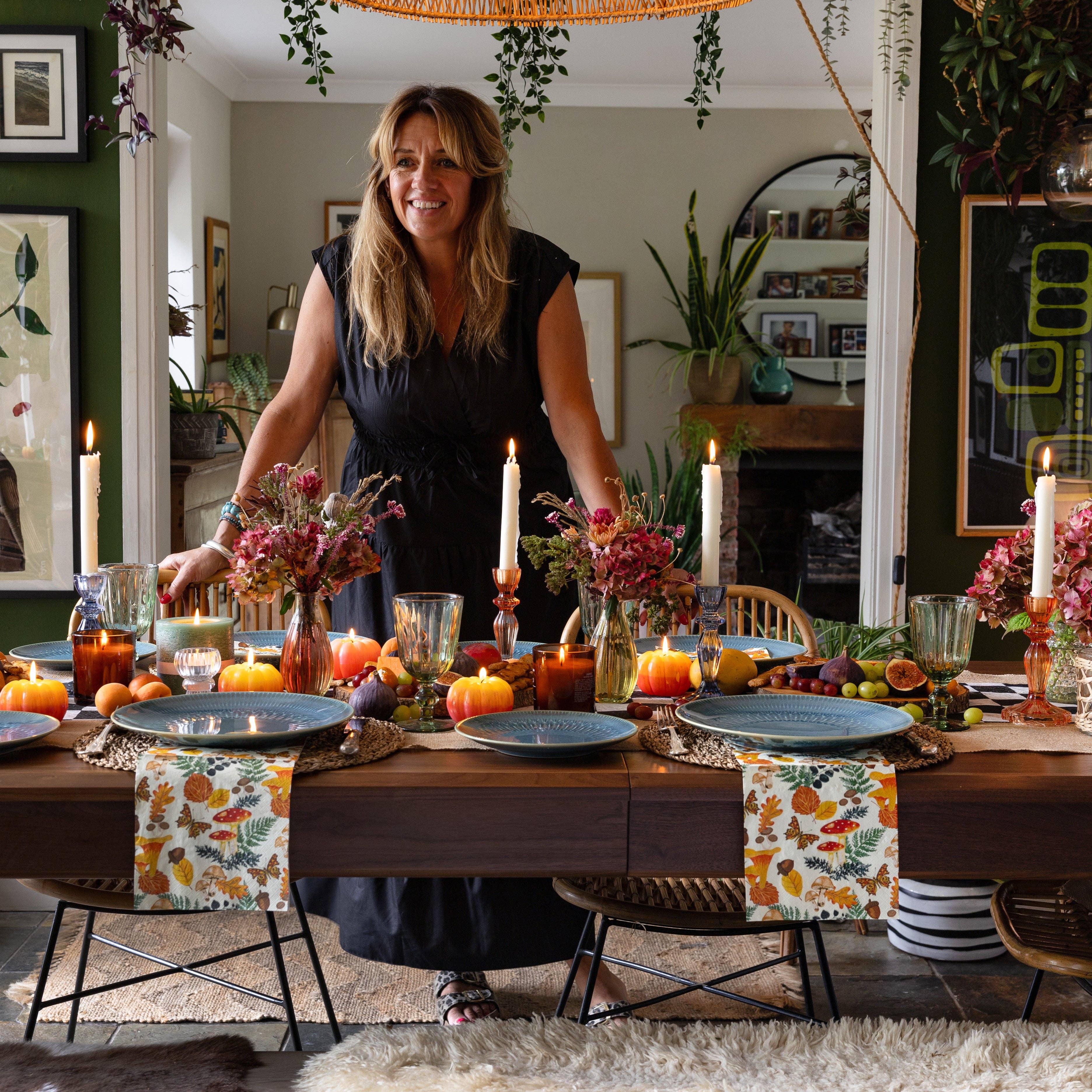 Talking Tables USA - Wholesale Disposable Napkin - Fall Woodland Paper Napkins - 20 Pack | Fall Decor |5