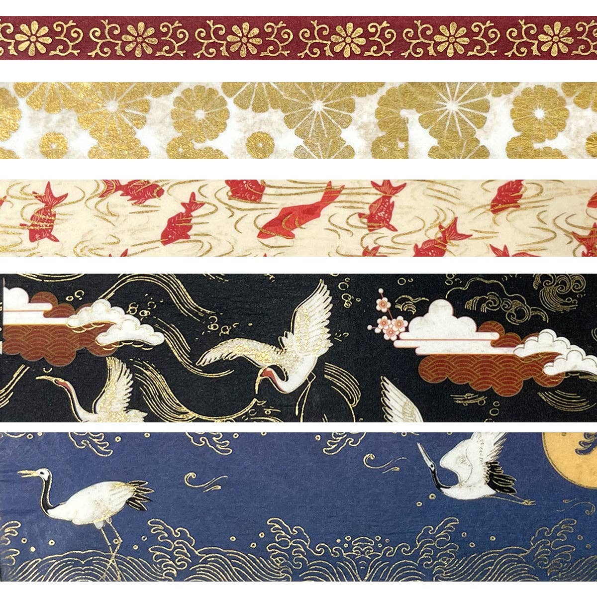 Wrapables.com - Wholesale Washi Tape - Wrapables Decorative Gold Foil Washi Tape and Sticker Set60