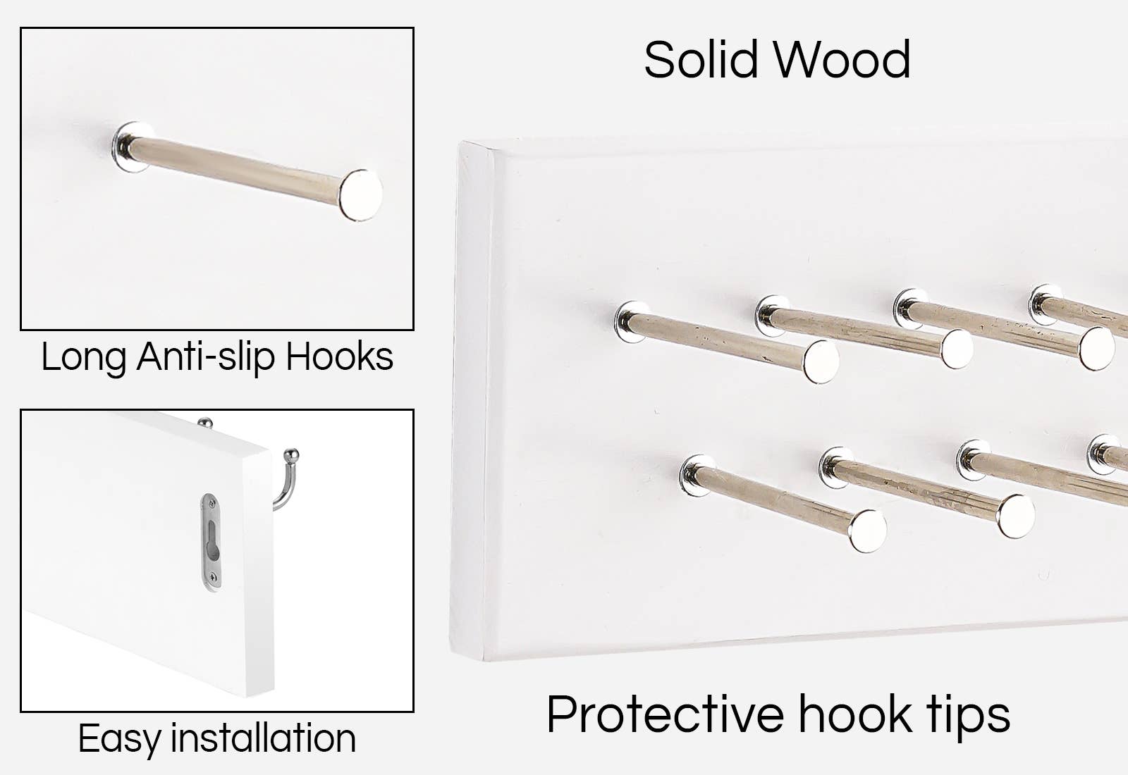 TreeHouse London Closet Organizers – wholesale Wall hook – Tie Rack │ Tie Organizer │ Closet Organizer │Wood Tie Hanger6
