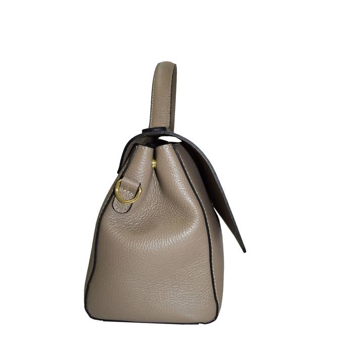 Canetti Roberto - Wholesale Top Handle Bag - Women's - TAUPE LEATHER HANDBAG2