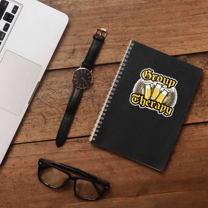 Sentinel Supply - Wholesale Sticker - Group Therapy Funny Beer Sticker 3