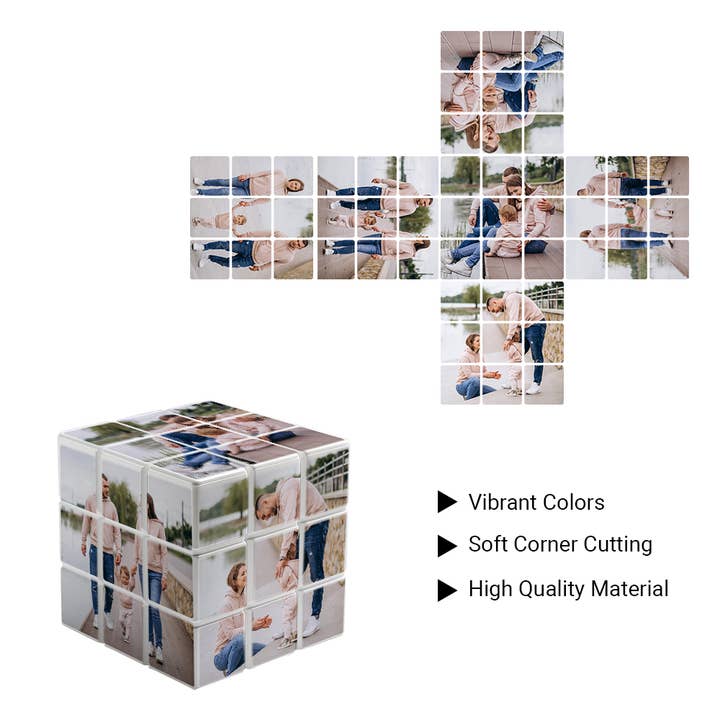 CanvasChamp – Engroshandel Puslespil - Voksen – CanvasChamp Personlig 3D Puslespil Rubik's Terning