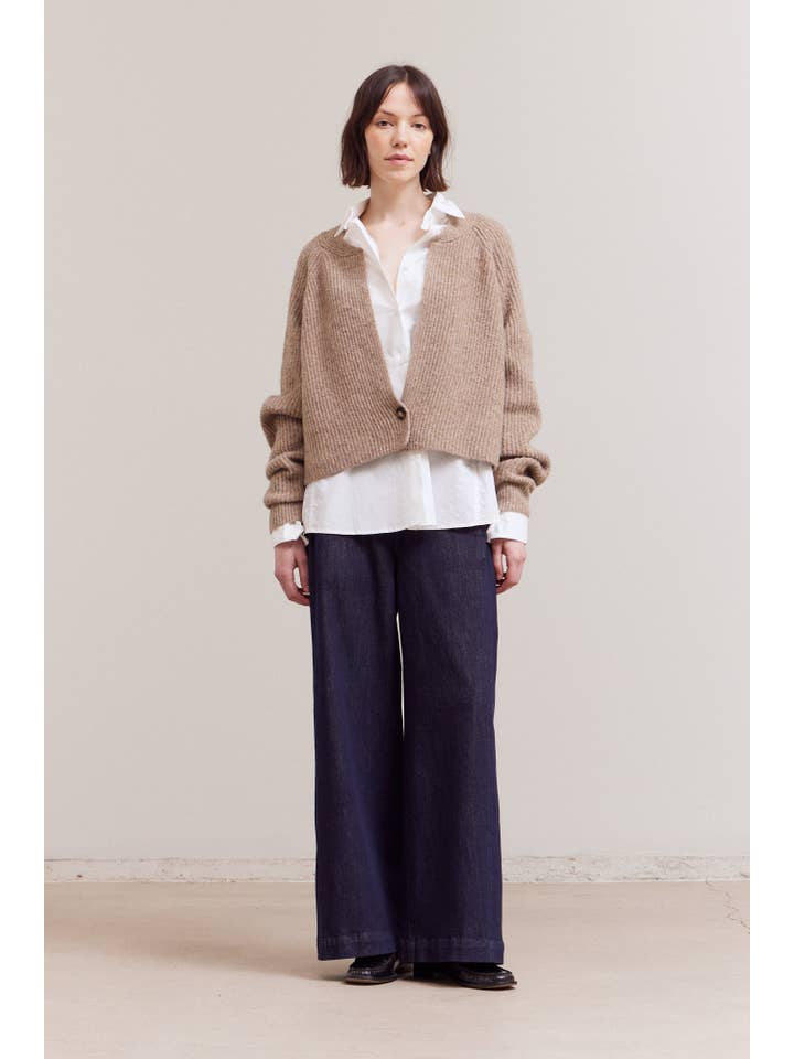 Grade & Gather – Cardigan - Mulher por atacado – 80440 - CARDIGÃ COM UM BOTÃO7