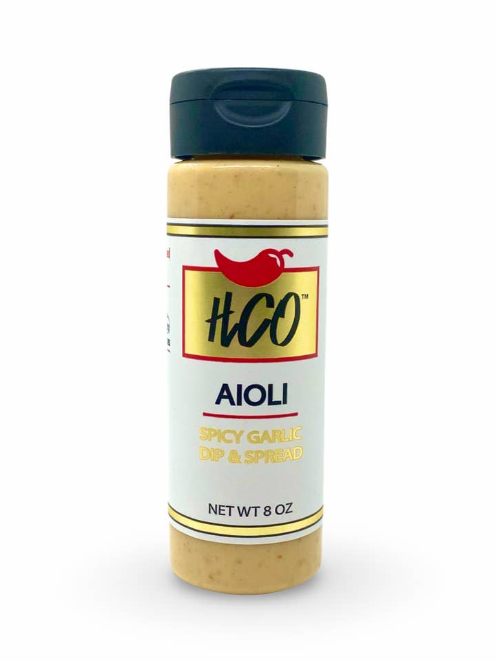 HCO Aioli (12/8oz Case) Garlic Spread and Dip for wholesale by Hot Crispy Oil