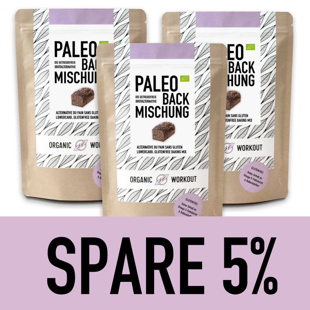 Organic Workout - Vente Mélange pour pain - Mélange de cuisson paléo bio7