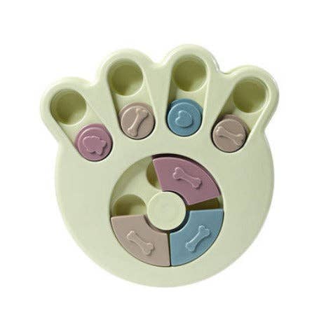 VIGOR - Vente Jouet – chien - Jouet puzzle interactif pour chien en forme de patte, plateau tournant anti-étouffement13