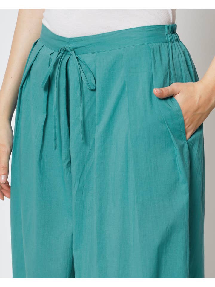 Thevasa – Großhandel Hose – Damen – 100% Baumwolle Salwar - Grüner Schimmer2